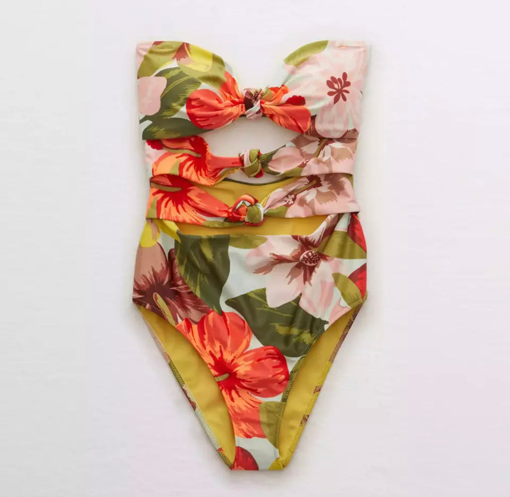 Tropical One Piece Swimsuit