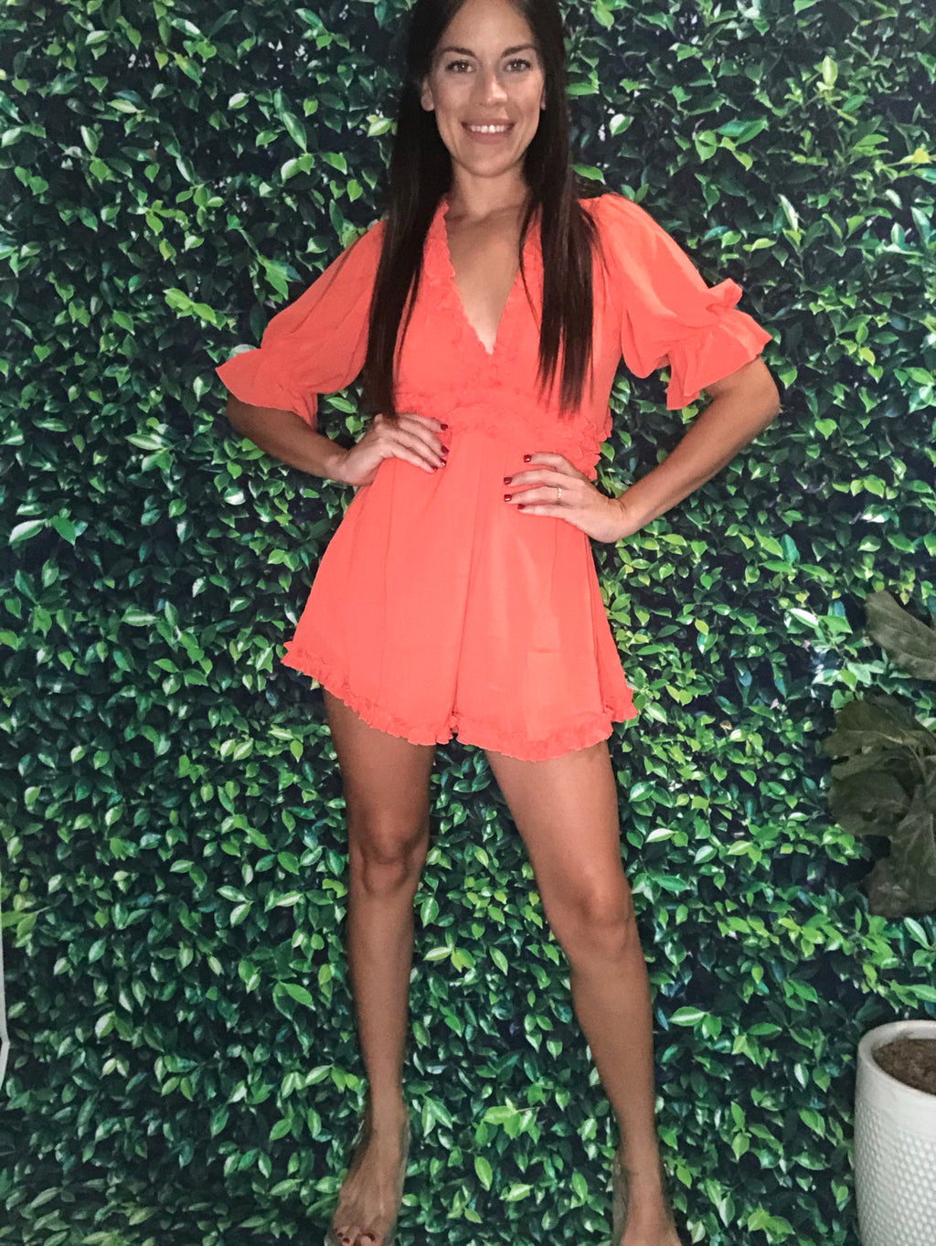 Coral Romper